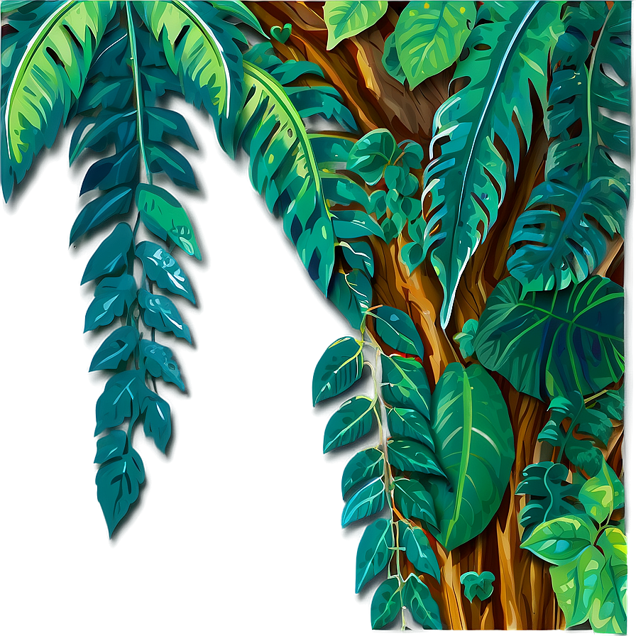 Jungle Forest Vines Clipart Png 19