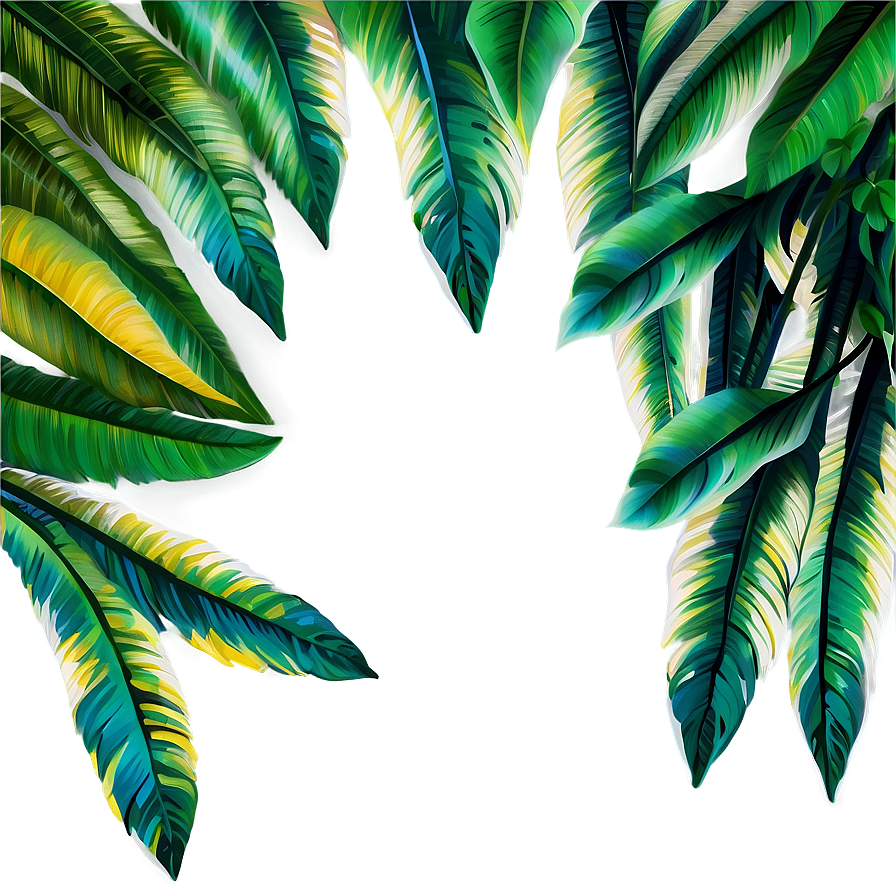 Jungle Leaf Border Png Lsx