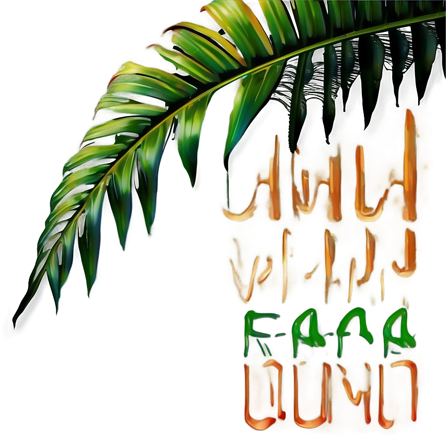 Jungle Palm Leaves Png Qii