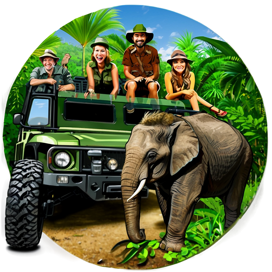 Jungle Safari Expedition PNG 96 PNG with transparent background