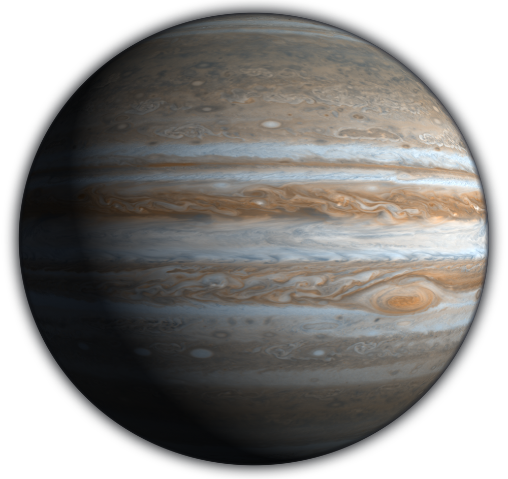 Jupiter Gas Giant Planet PNG with transparent background