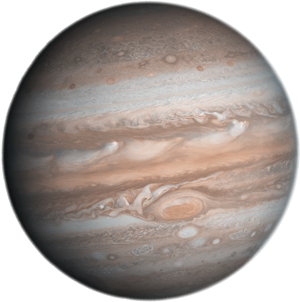 Jupiter Gas Giant Planet 598x602 PNG image with a transparent background, free high-resolution download
