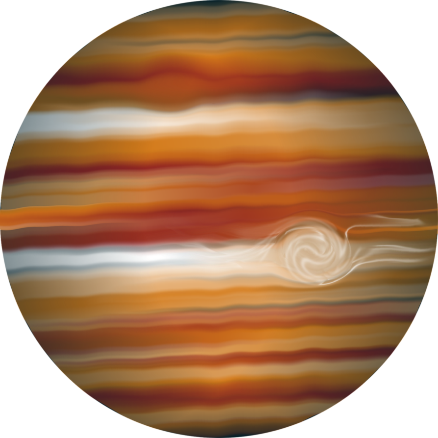 Jupiter Gas Giant Planetary Beauty.jpg PNG with transparent background