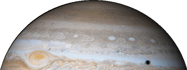 Jupiter Great Red Spotand Shadow PNG with transparent background