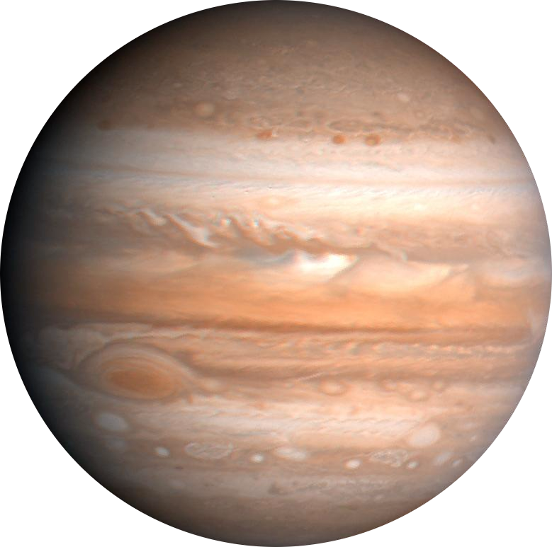 Jupiter Planet Gas Giant PNG with transparent background
