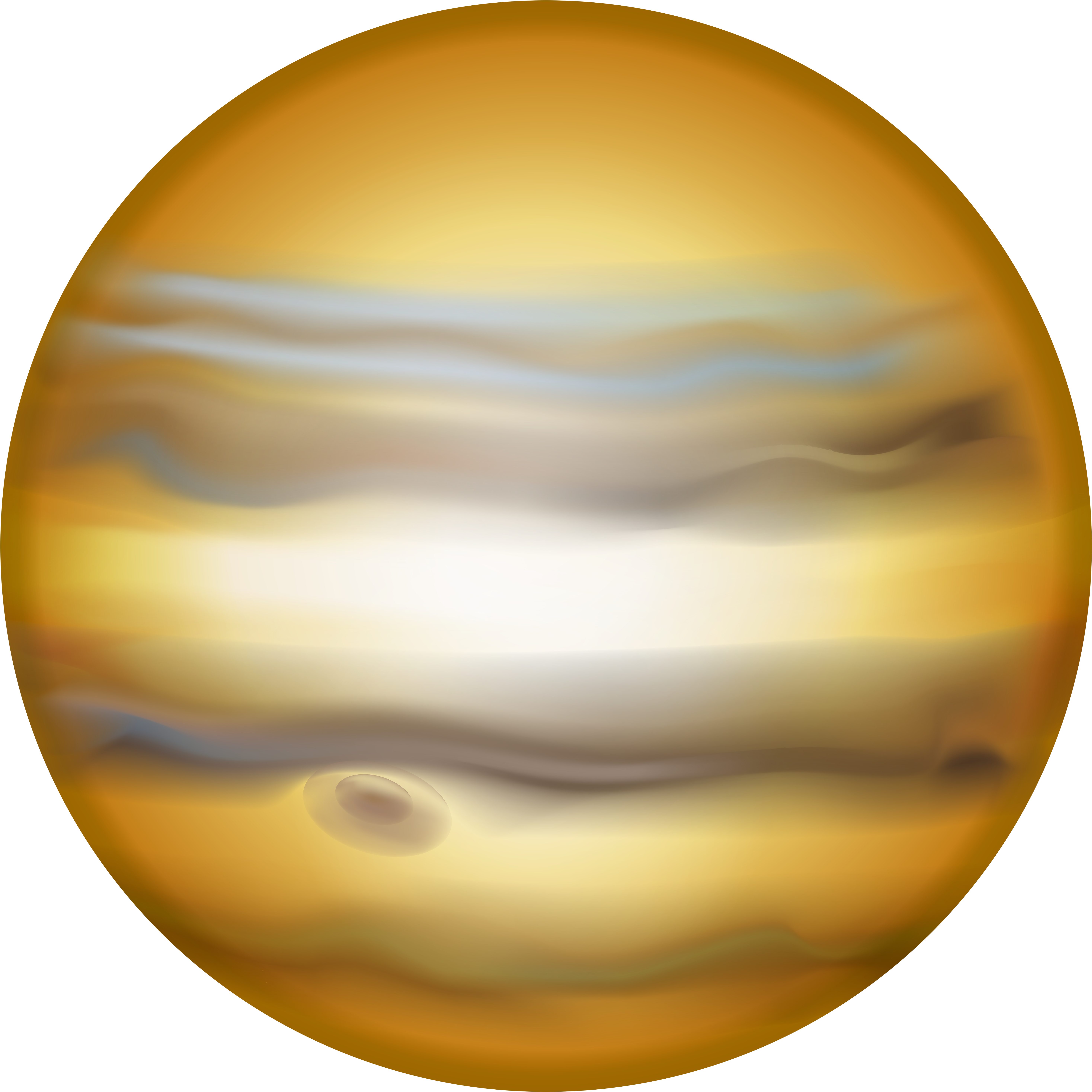 Jupiter Planet Illustration PNG with transparent background