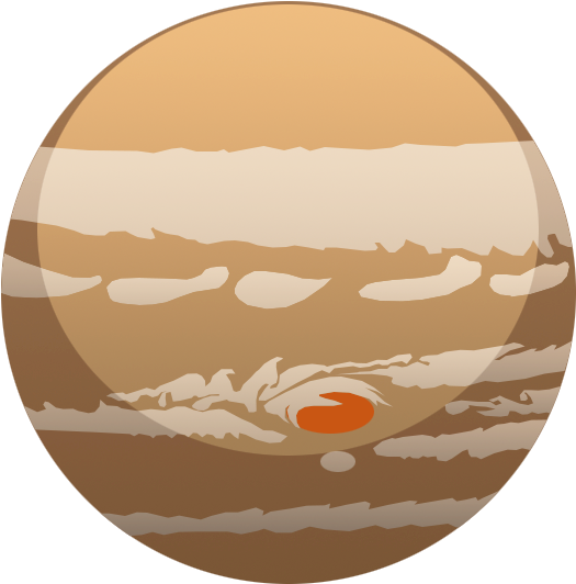Jupiter Planet Illustration PNG with transparent background