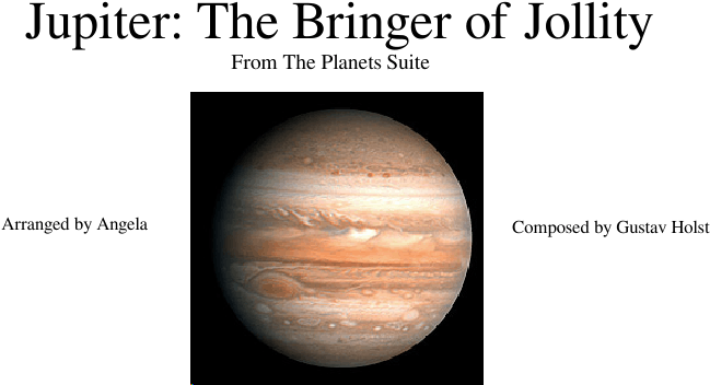 Jupiter The Bringerof Jollity Planets Suite PNG with transparent background