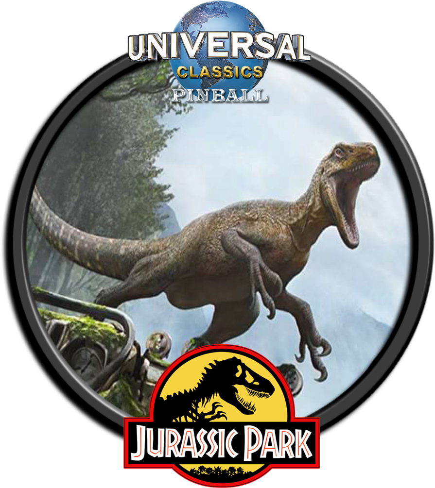 Jurassic Park Pinball Promotional Artwork PNG with transparent background