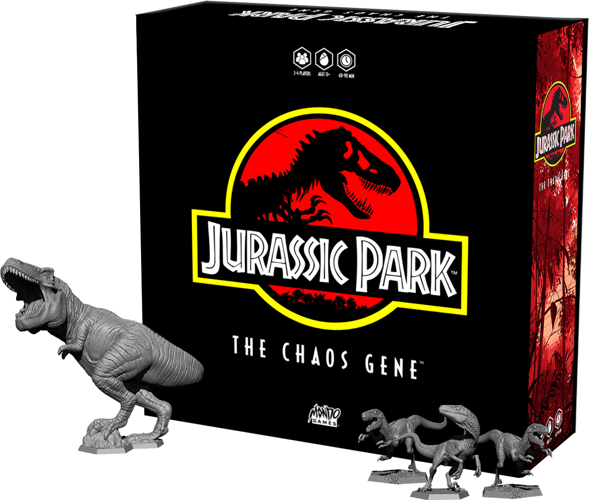 Jurassic Park The Chaos Gene Board Game PNG with transparent background