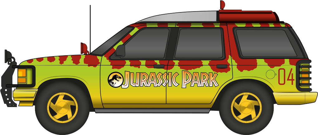 Jurassic Park Vehicle04 PNG with transparent background