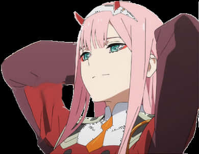 Just Looking For My Darling~ - Zero Two Franxx Transparent PNG with transparent background