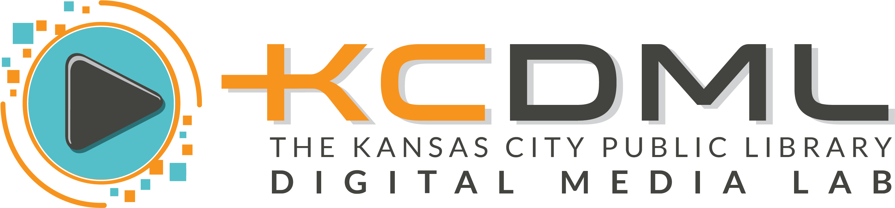 K C D M L Kansas City Public Library Digital Media Lab Logo