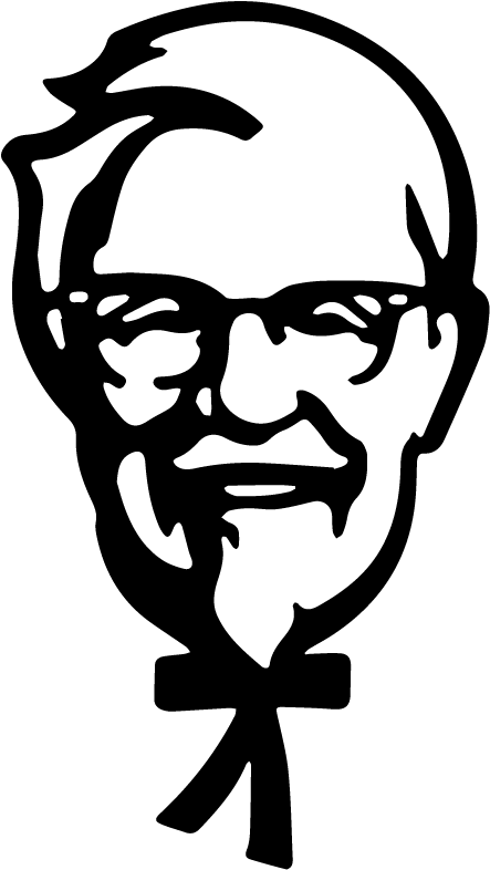 Colonel Sanders, Who's Face Is Also A Brand Identity - Kfc Logo PNG image with a transparent background, free high-resolution download