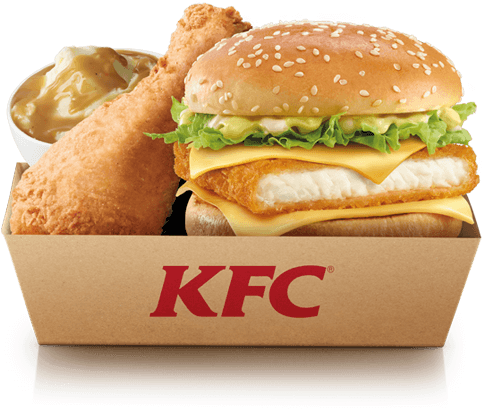 Kfc Burger Png Free Download - Chicken And Cheese Burger Kfc, Transparent Png PNG with transparent background
