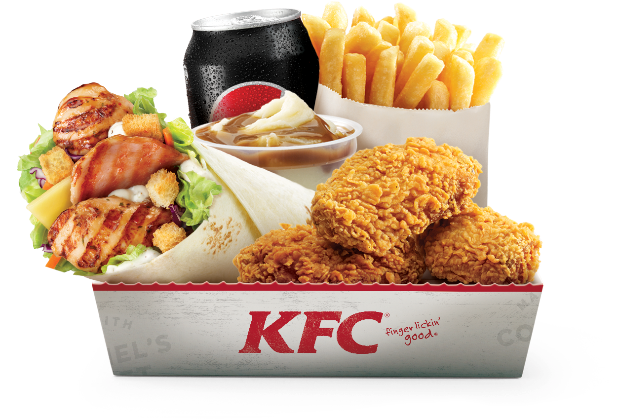 Kfc Box Meals With Twister, HD Png Download PNG with transparent background