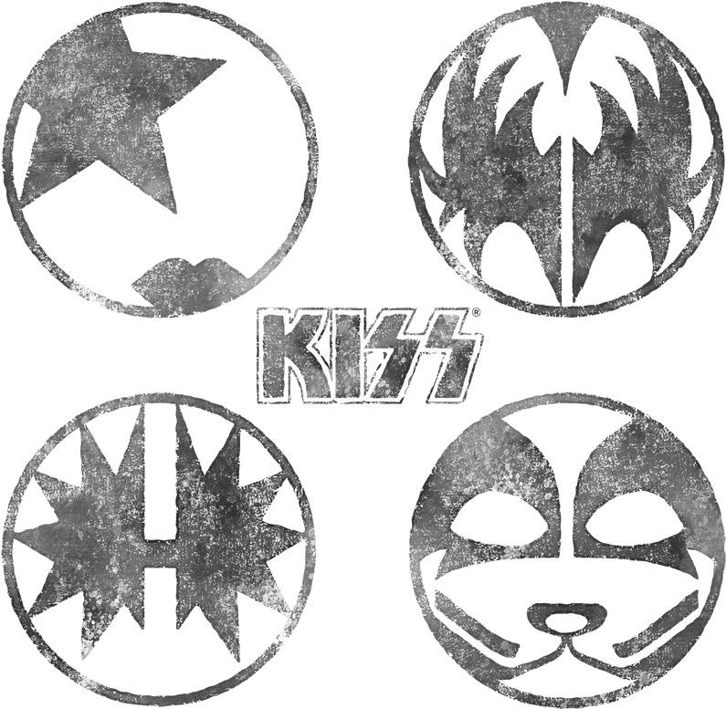 K I S S_ Band_ Makeup_ Icons PNG with transparent background