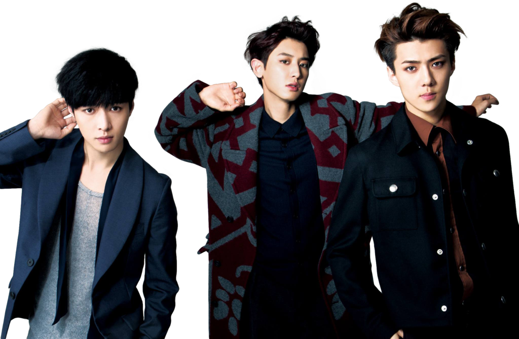 K Pop Trio Fashion Pose