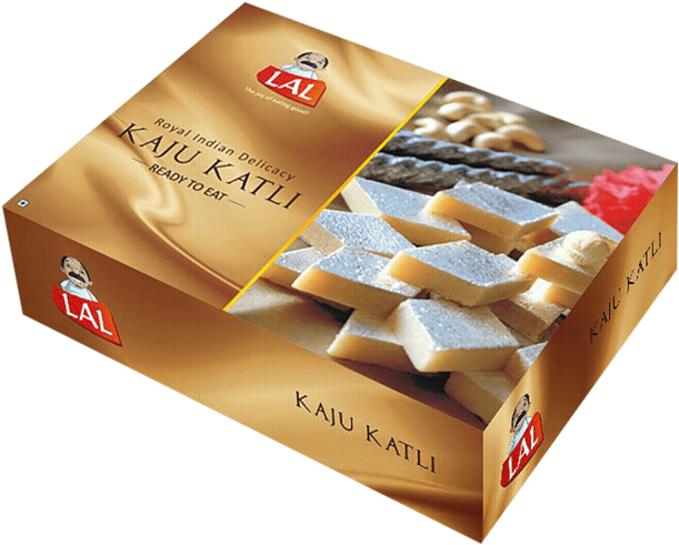 Kaju Katli Traditional Indian Sweet Packaging