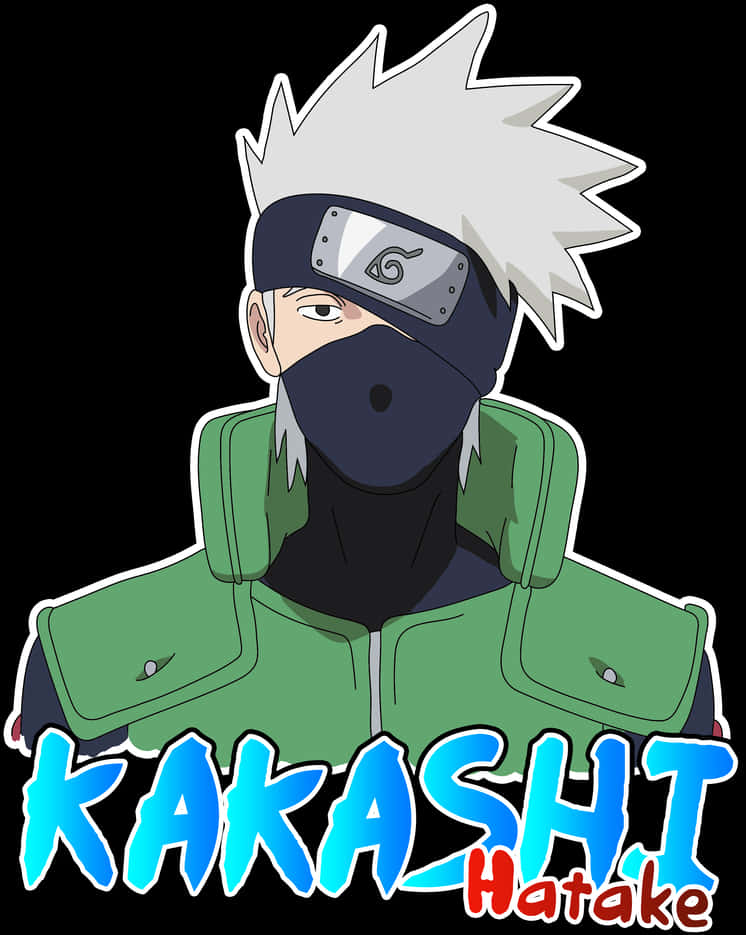 Kakashi Hatake Anime Character PNG with transparent background