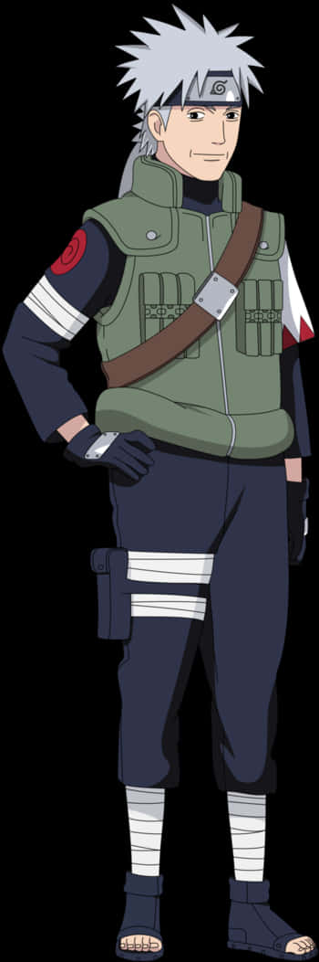 Kakashi Hatake Naruto Anime Character PNG with transparent background