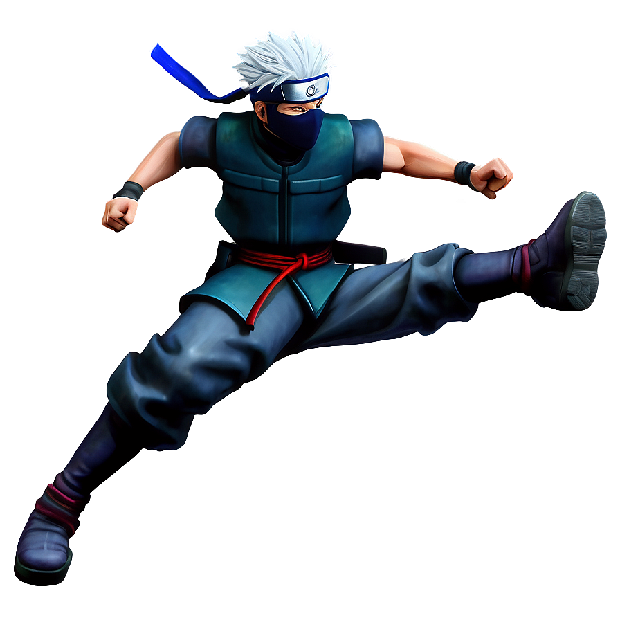 Kakashi Hatake With Ninjutsu Png Qgr