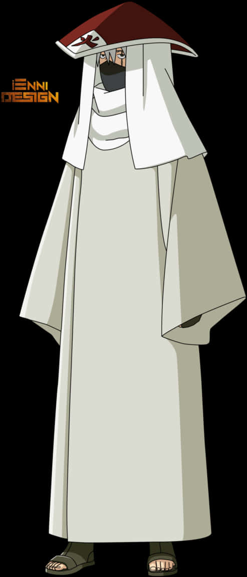 Kakashi Hokage Vector Art PNG with transparent background