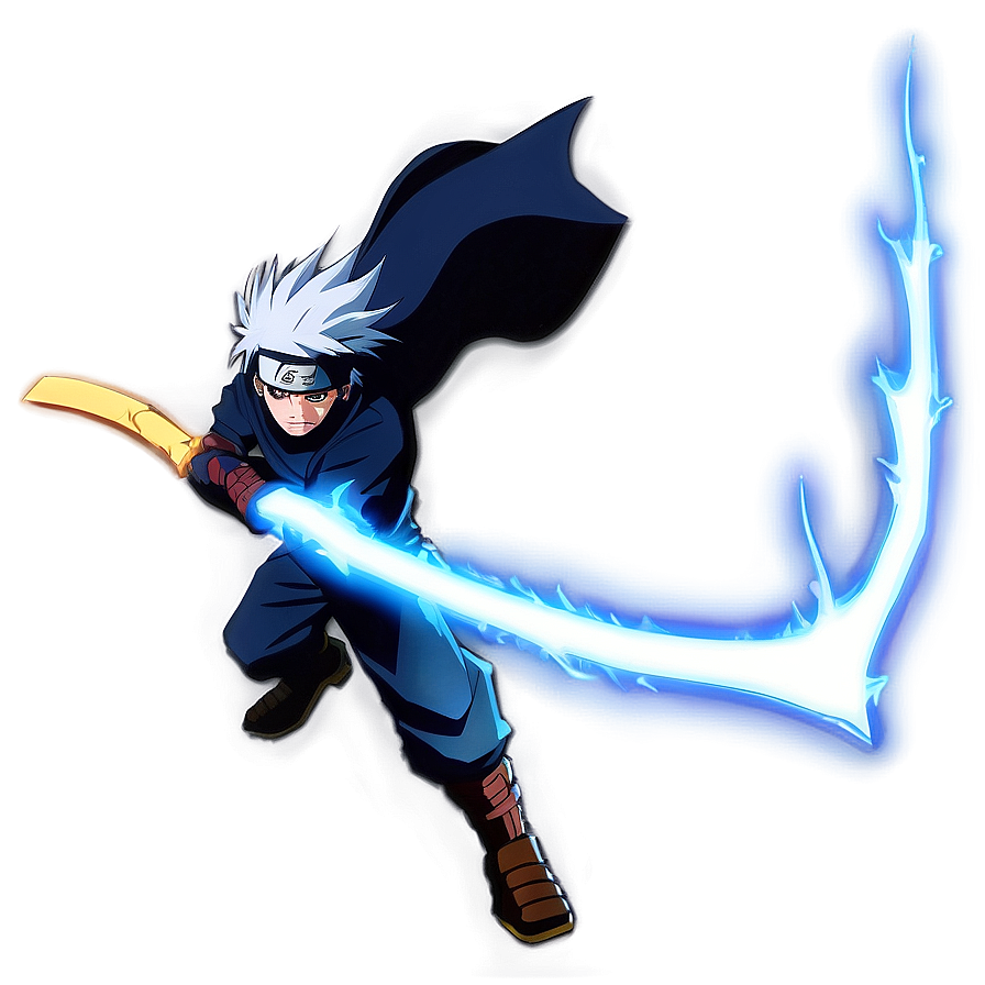 Kakashi Lightning Blade PNG 05062024 PNG with transparent background