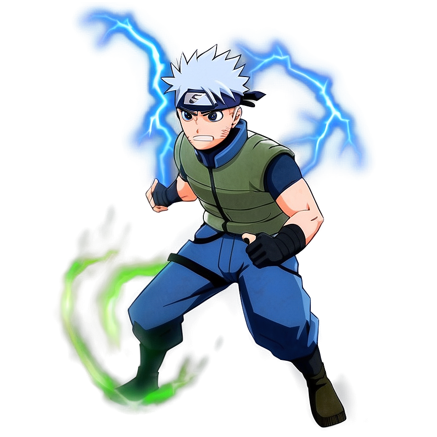 Kakashi Lightning Blade PNG 05062024 PNG with transparent background