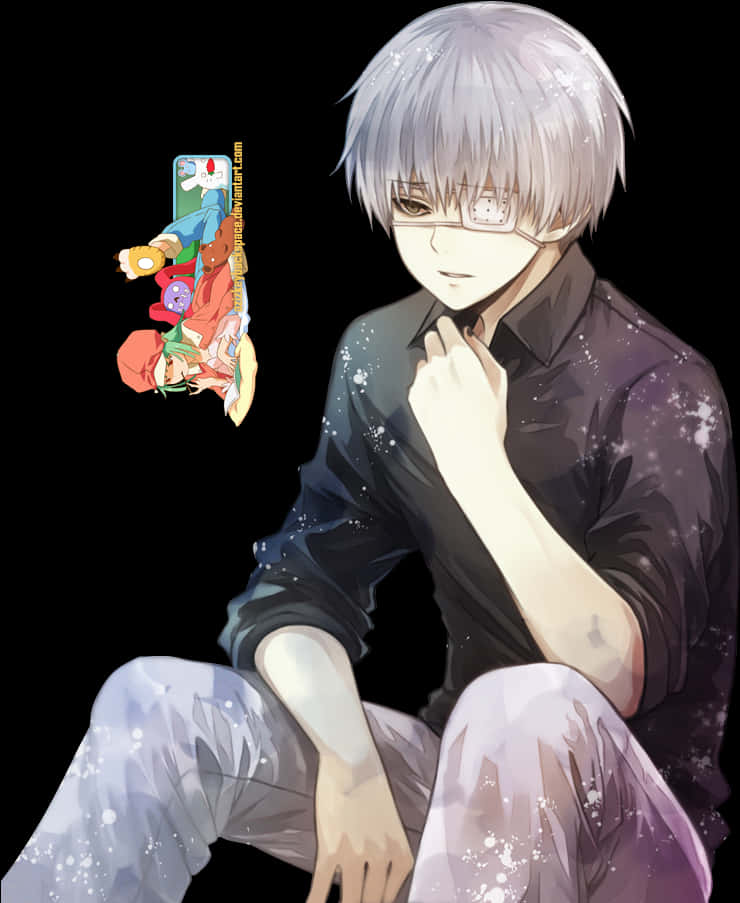 Kaneki Ken Contemplative Pose