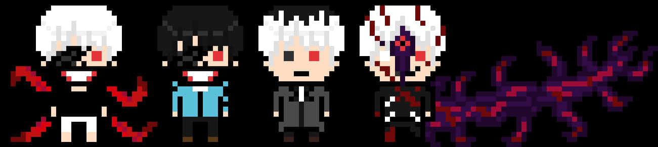 Kaneki Ken Pixel Evolution