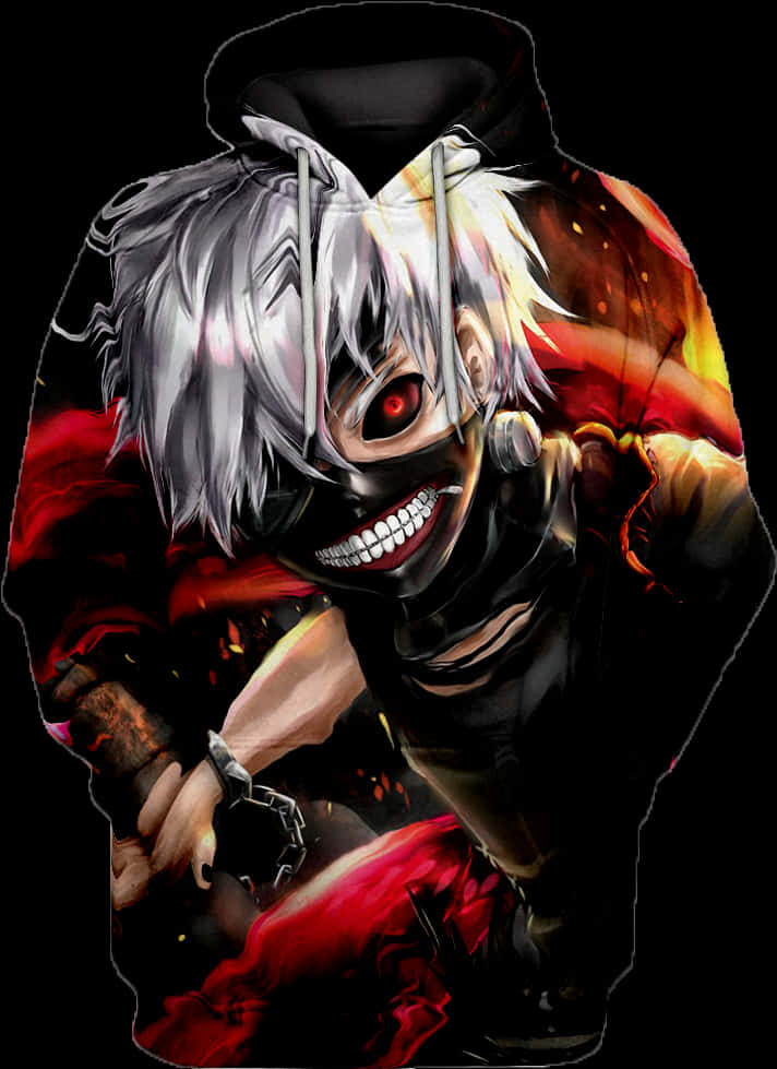 Kaneki Tokyo Ghoul 3d Printed Anime, HD Png Download PNG with transparent background