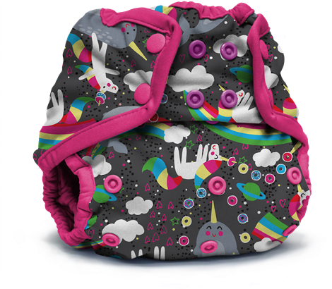 Kanga Care X Jujube - Rumparooz One Size Cloth Nappy Cover Snap, Aquarius PNG with transparent background