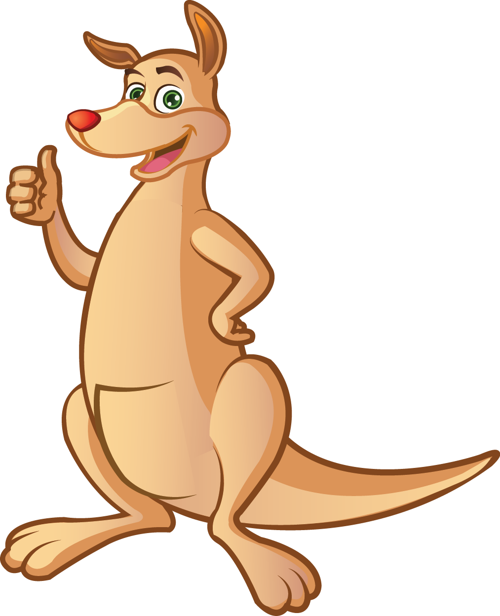 Kangaroo Cartoon Png Pic - Free Kangaroo Clipart, Transparent Png PNG with transparent background