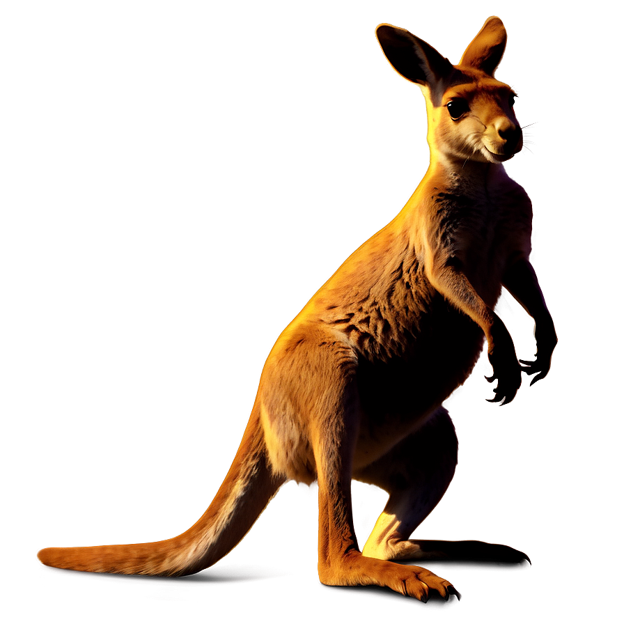 Kangaroo Jumping Silhouette Png Mor