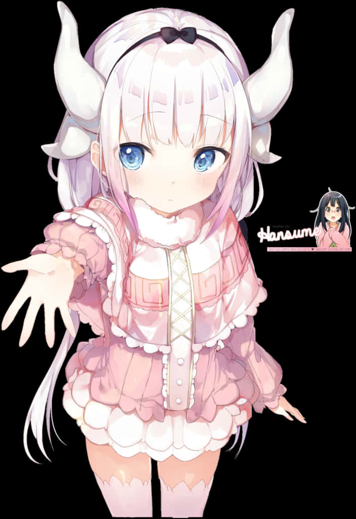 Kanna Kamui Anime Character Illustration