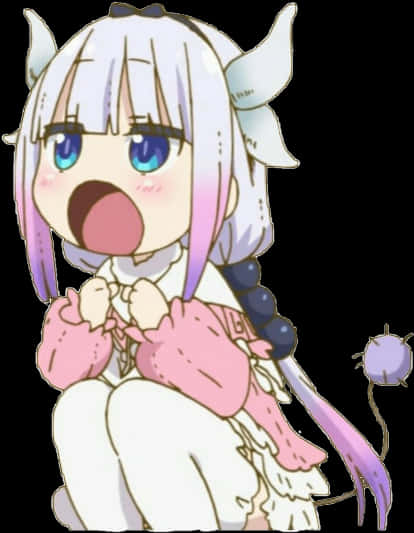 #kannakamui #kanna #weeaboo #anime #dragonmaid #kawaii - Kanna Dragon Maid Png, Transparent Png PNG with transparent background