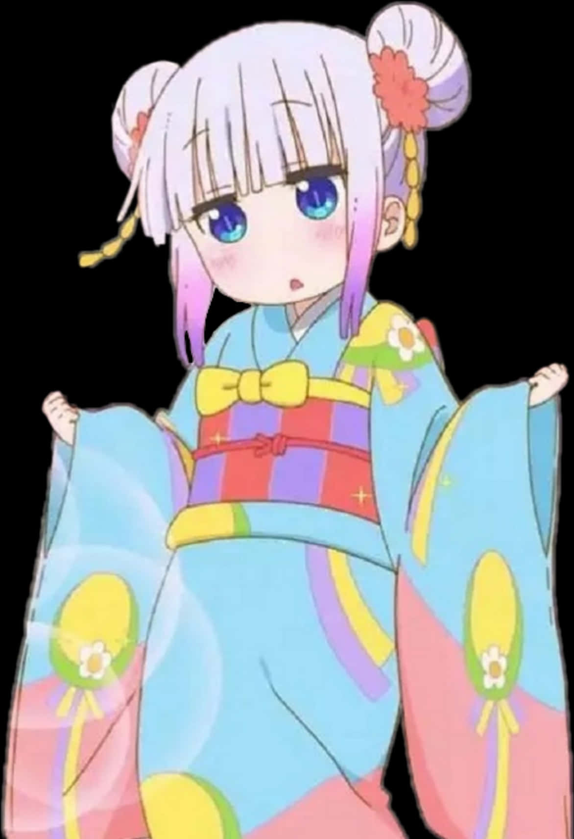 #kanna #kannachan #kannadragon #yukata #kannakamui, HD Png Download PNG with transparent background