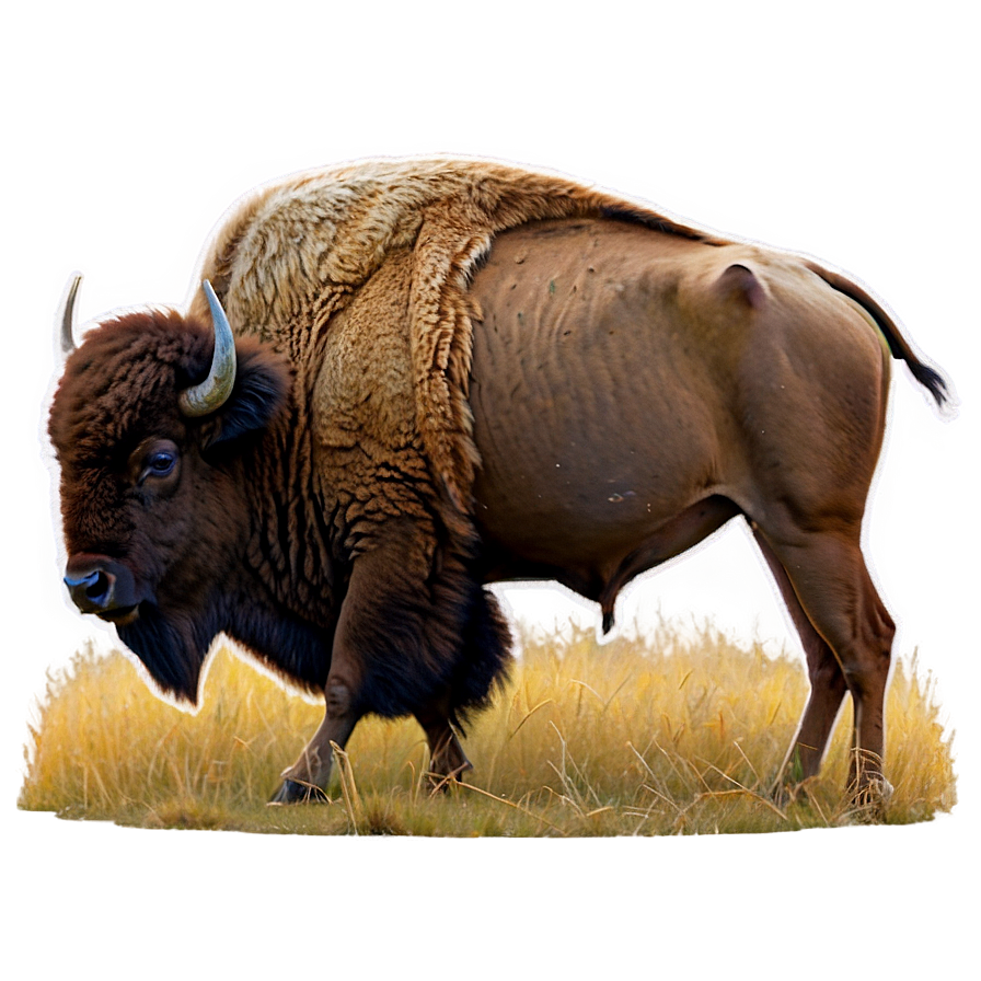 Kansas Bison On The Prairie Png Duu