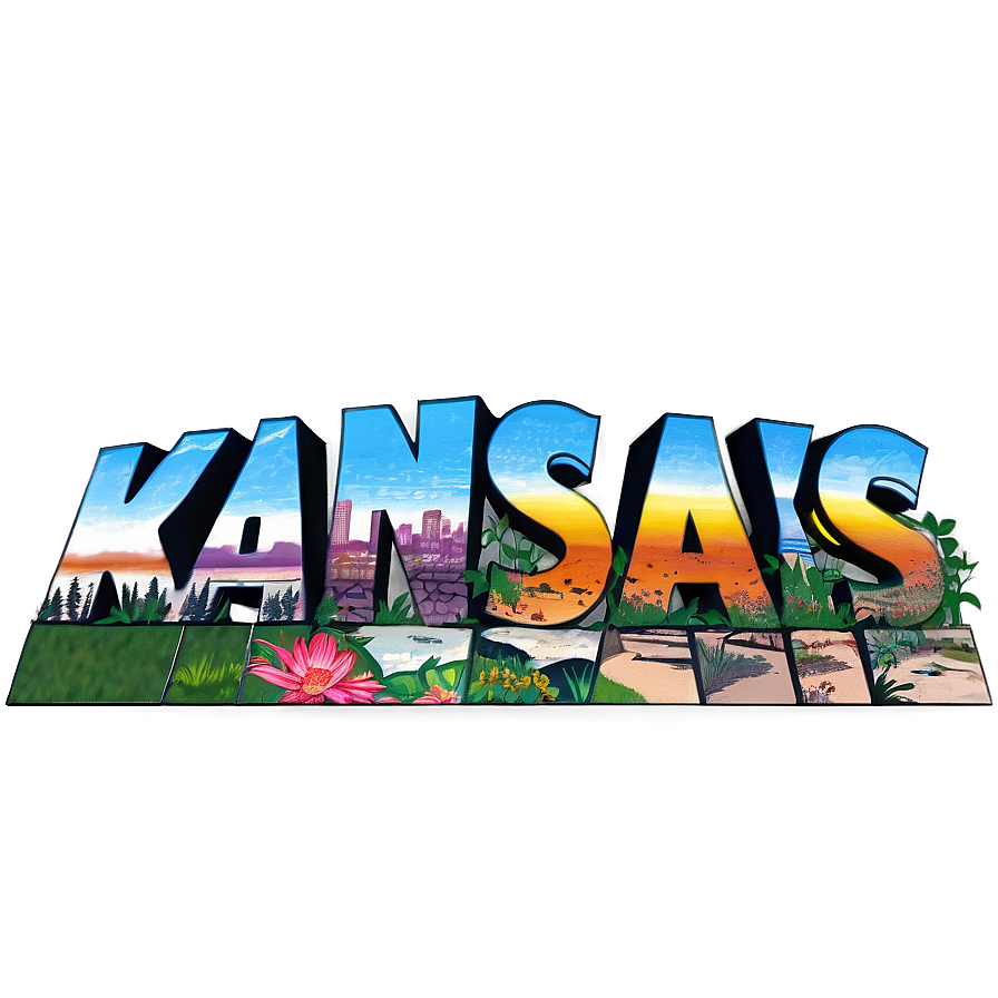 Kansas Famous Landmarks Montage Png Yyd6