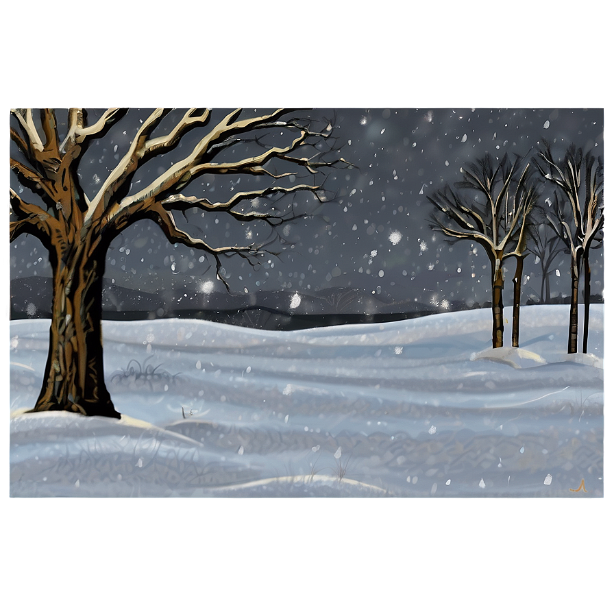 Kansas Winter Snow Scene Png Jss