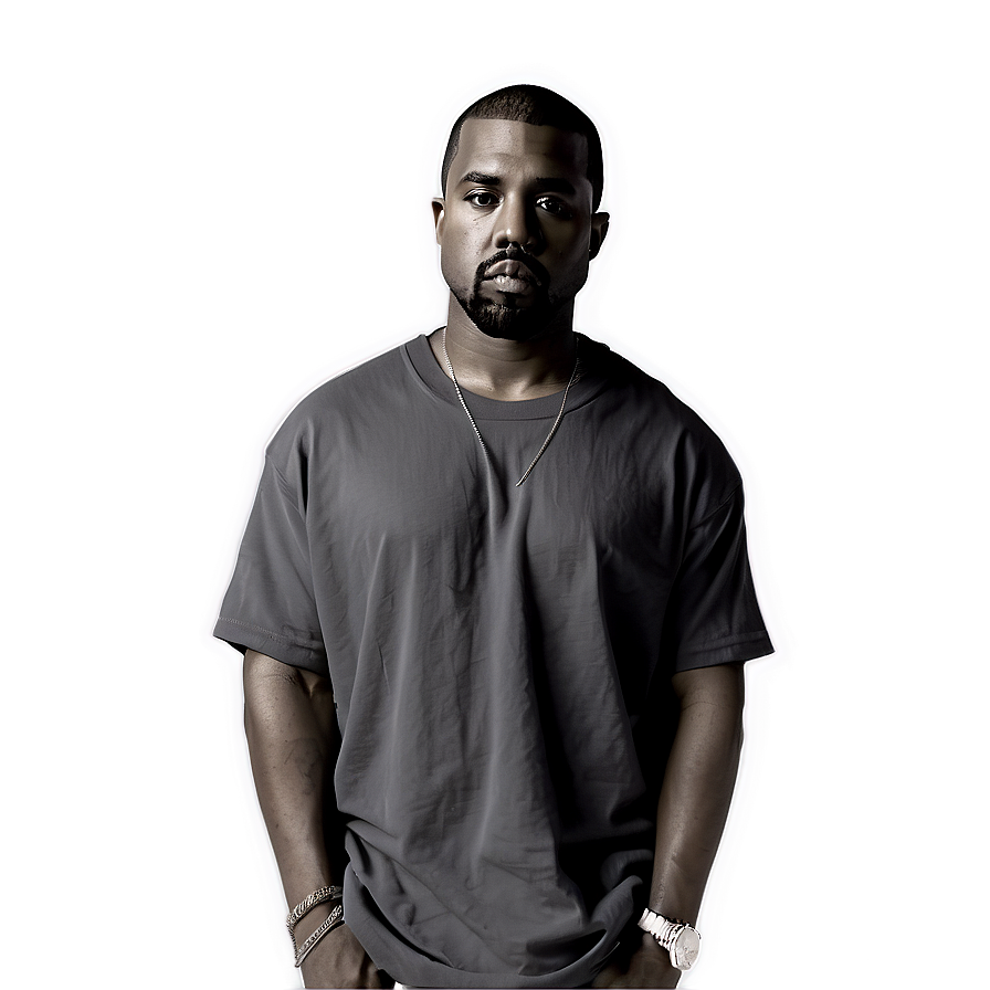 Kanye in Studio PNG bju PNG image with a transparent background, free high-resolution download