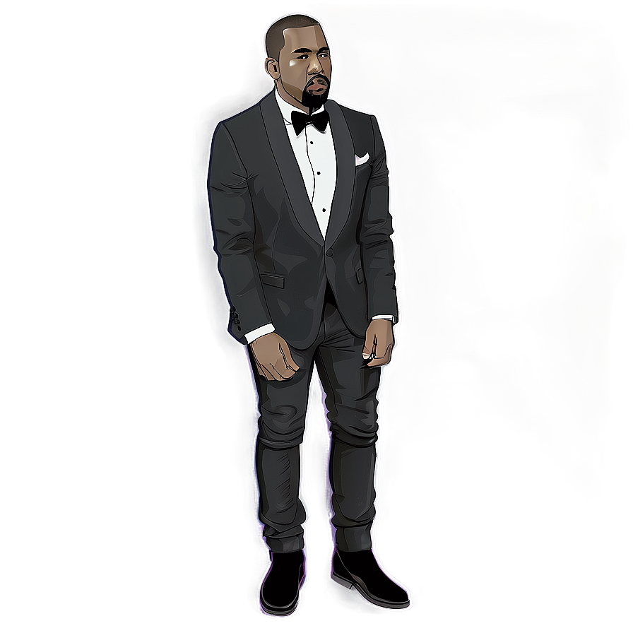 Kanye In Tuxedo Png Bpf89