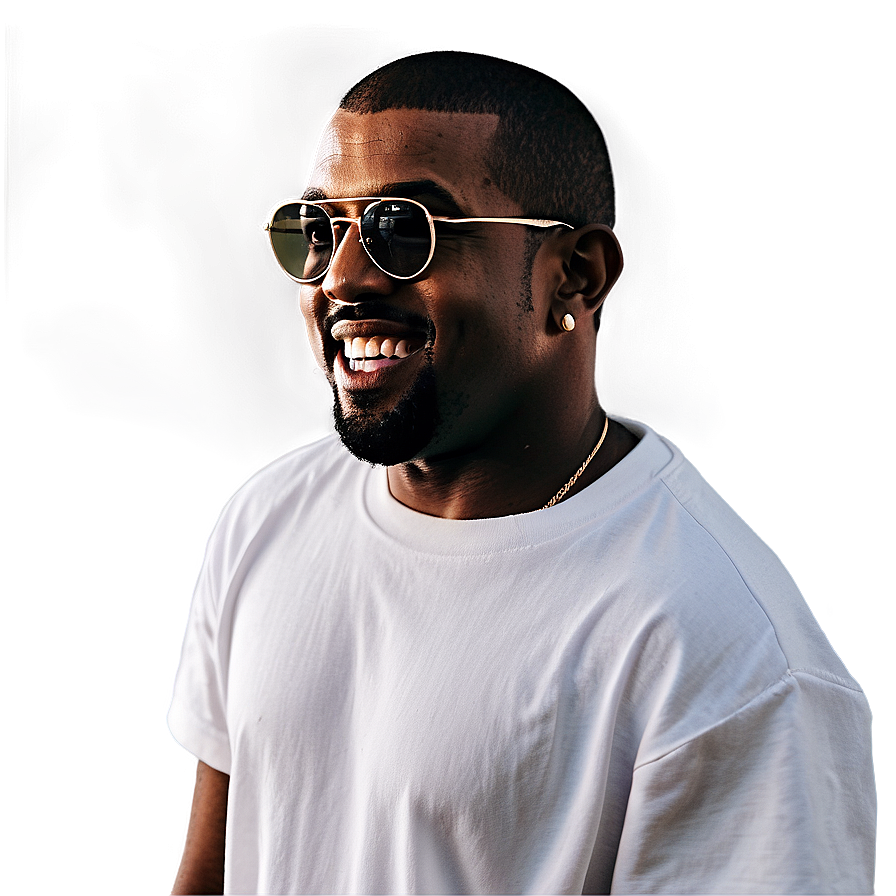 Kanye Smiling PNG xhk9 PNG image with a transparent background, free high-resolution download