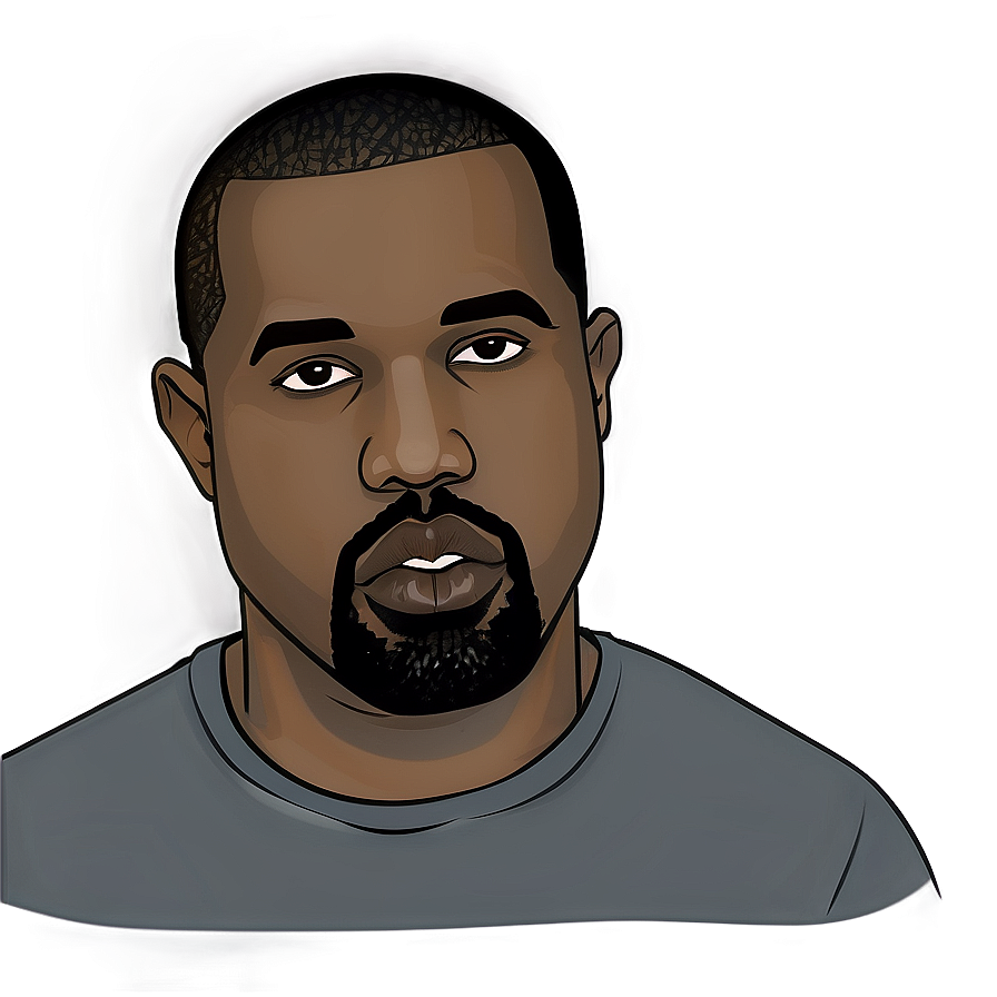 Kanye West Caricature Png Xne70