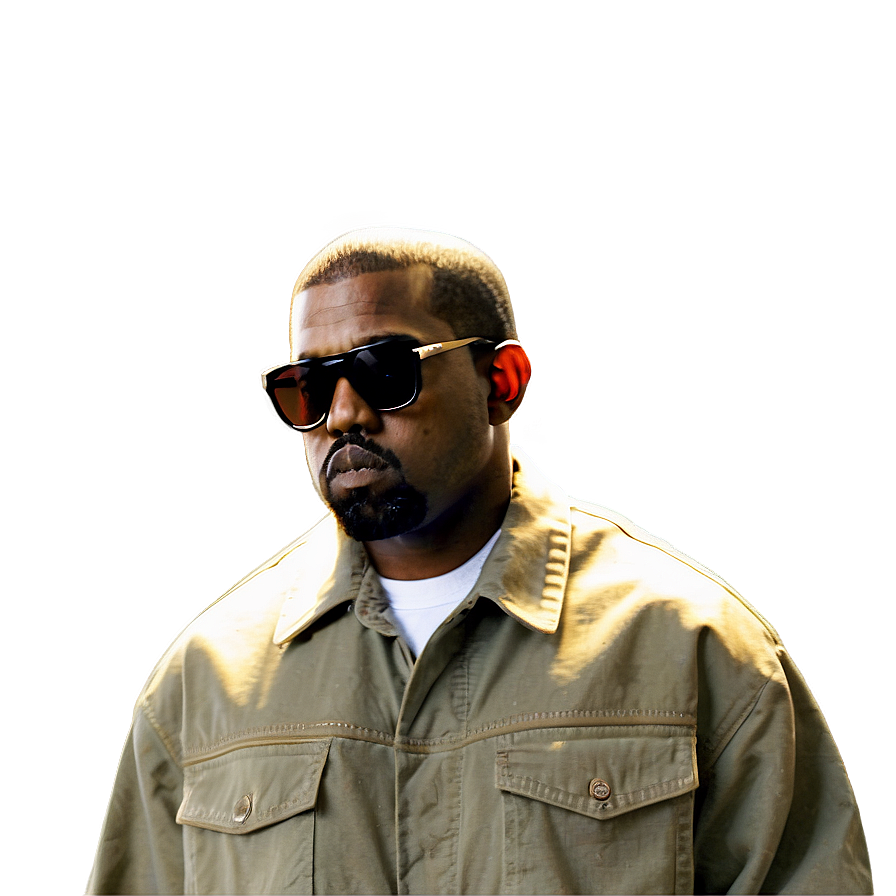 Kanye West in Sunglasses PNG emu28 PNG image with a transparent background, free high-resolution download