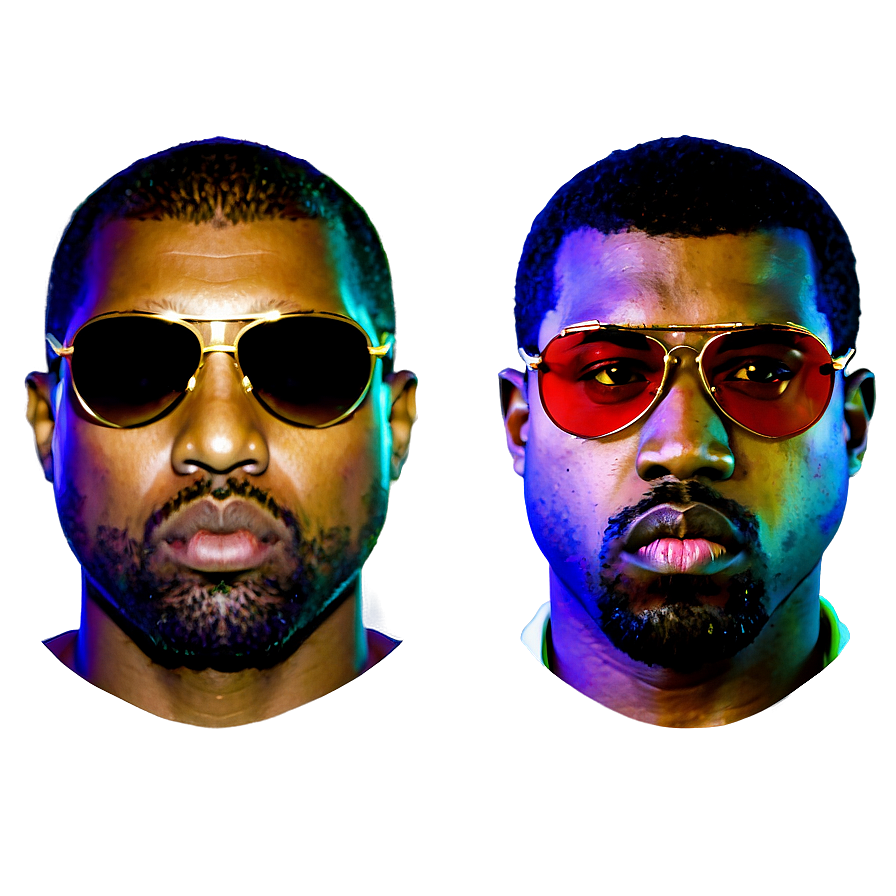 Kanye West in Sunglasses PNG wgt PNG image with a transparent background, free high-resolution download