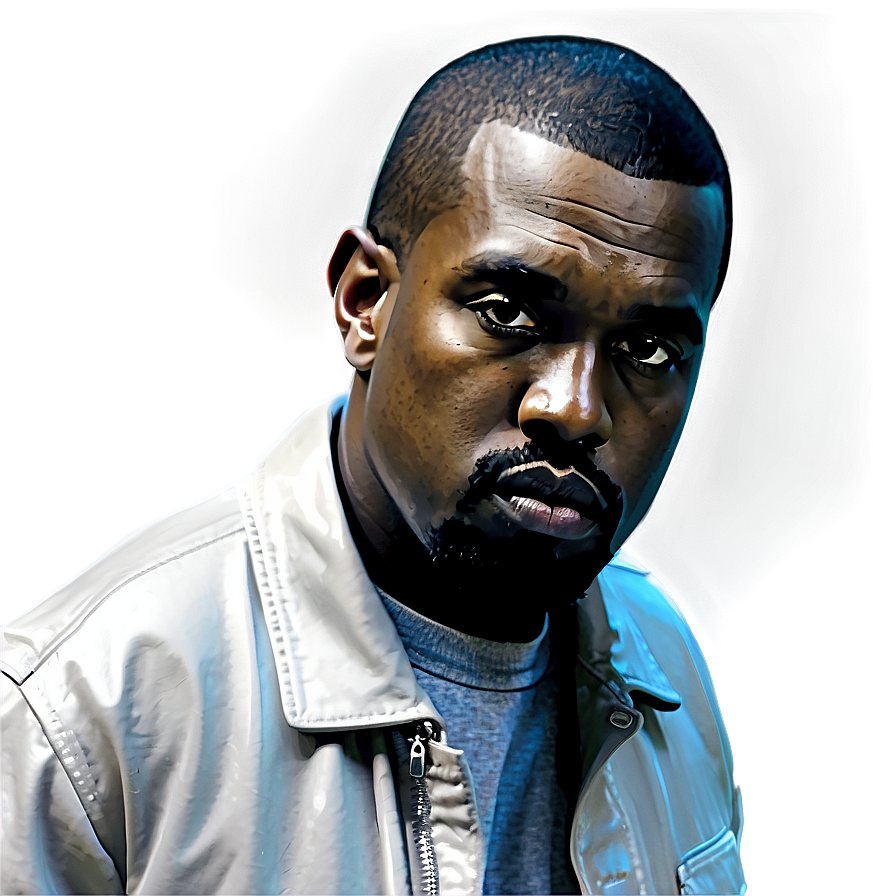 Kanye West Portrait PNG fet39 PNG image with a transparent background, free high-resolution download