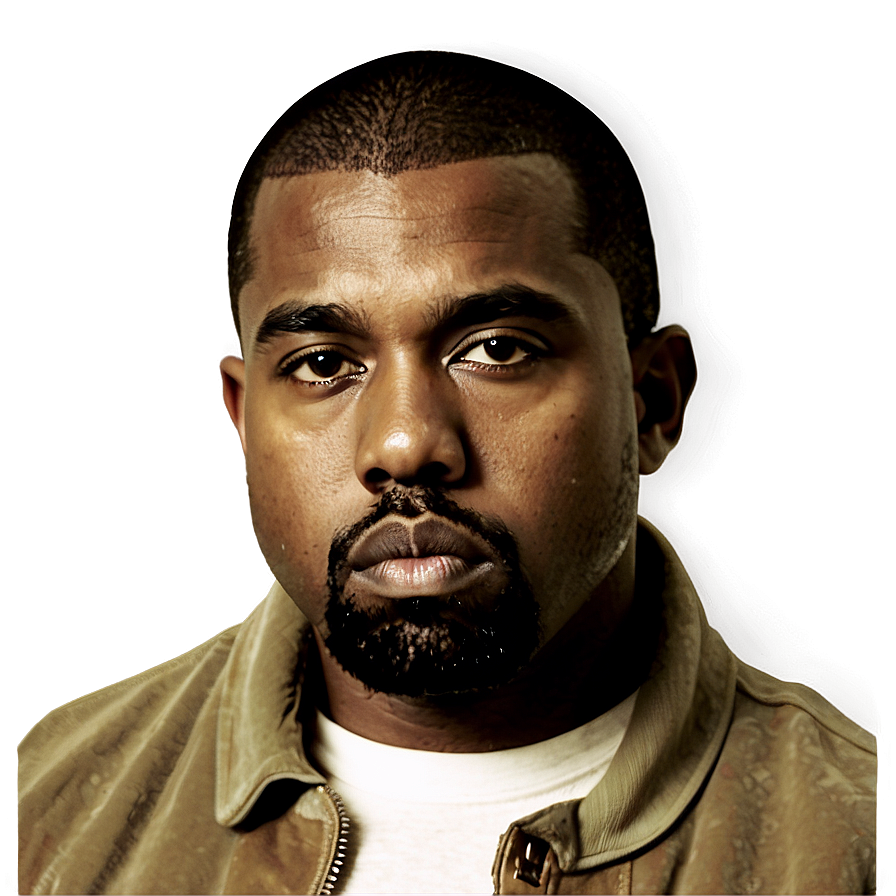 Kanye West Portrait PNG gup55 PNG image with a transparent background, free high-resolution download