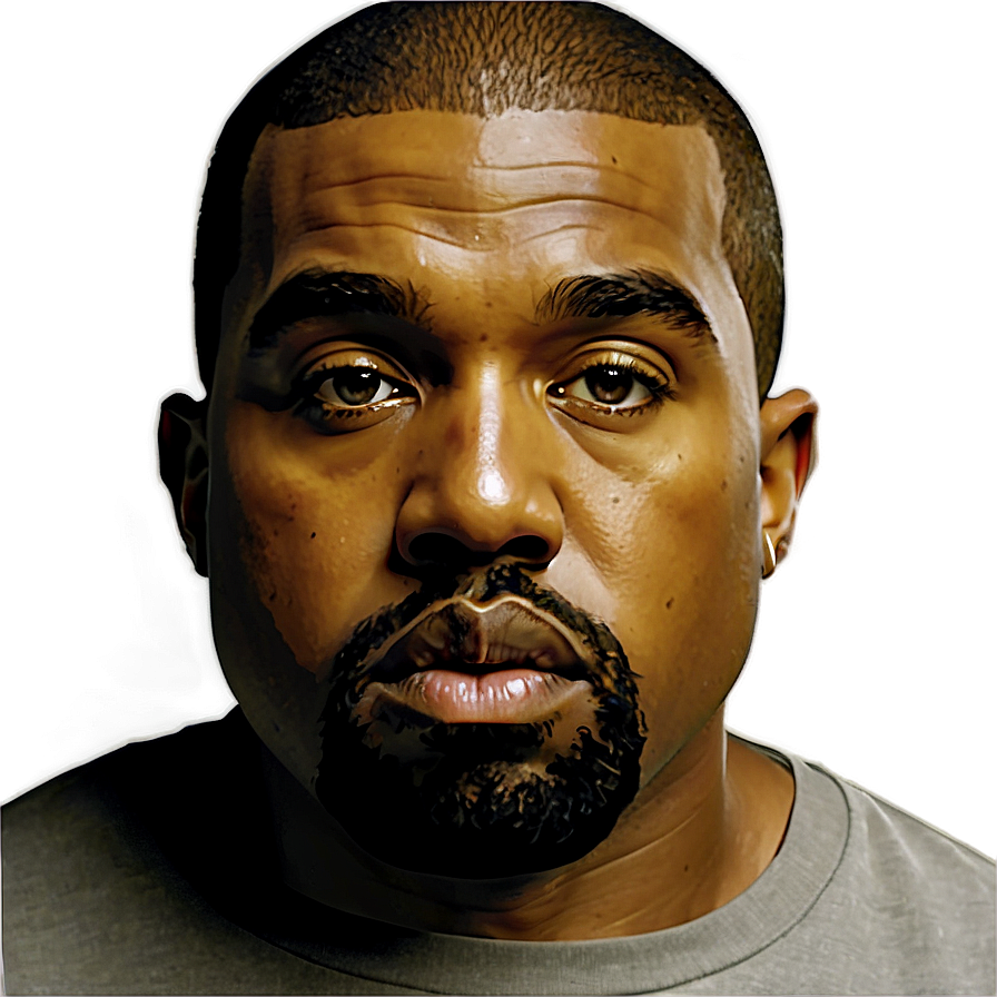 Kanye West Portrait Png Lsd35